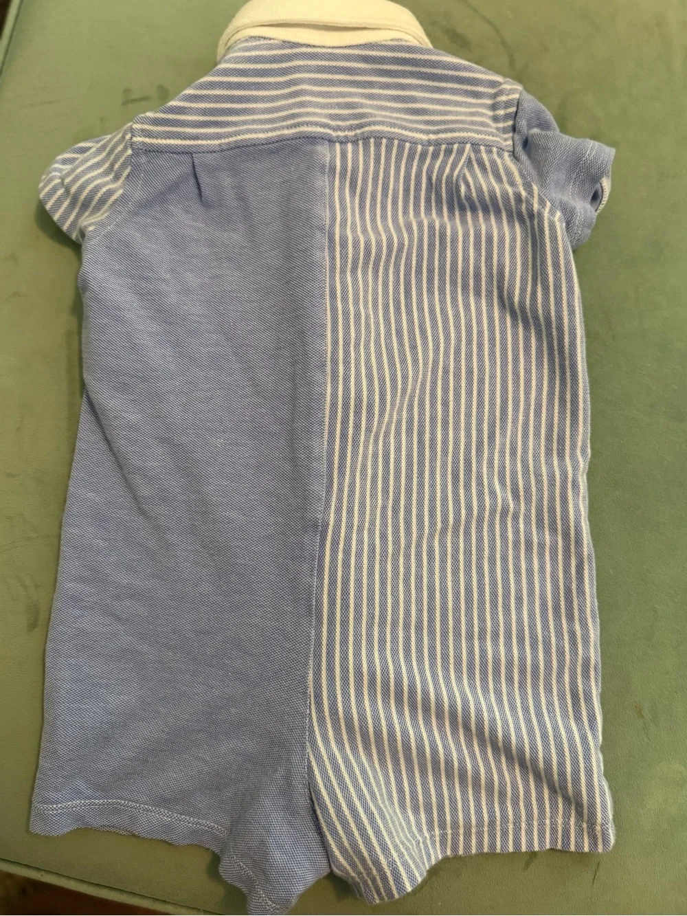Ralph Lauren Baby Boy Blue Shortall Romper 12 months